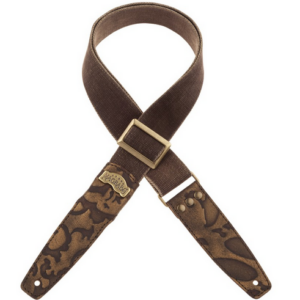 Magrabò Stripe SS Special Cotton Washed Marrone – 5 cm – Guitar Strap Made in Italy