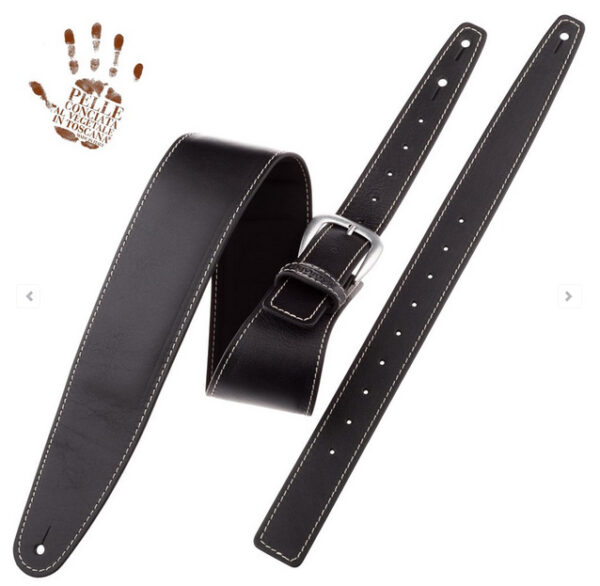 Magrabò One Buckle OS Padded Core - Nero - 7,5 cm fibbia Classic Argento