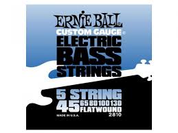 Ernie Ball 2810 Bass Strings Set 45-130 Flatwound