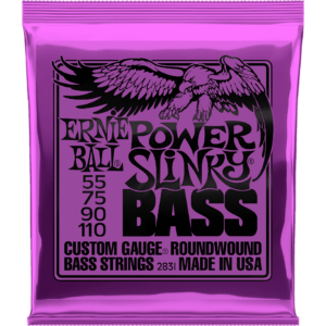 ERNIE BALL 2831 POWER SLINKY – Bass Set Strings 55-110