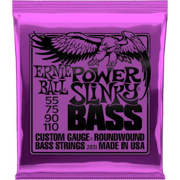 ERNIE BALL 2831 POWER SLINKY - Bass Set Strings 55-110