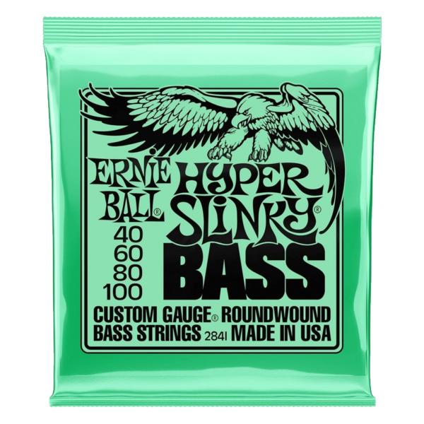 ERNIE BALL 2841 HYPER SLINKY  ELECTRIC BASS STRINGS SET 40-100