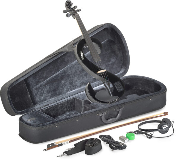 STAGG EVN 4/4 BK VIOLINO ELETTRICO SILENT BLACK