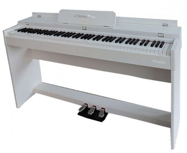 TECHNOPIANO TP300C WH PIANOFORTE DIGITALE 88 TASTI PESATI CON MOBILE BIANCO TP-300-C-WH