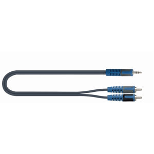 QUIKLOK RKSA/150-2 cavo adattatore jack 3.5 stereo /2 RCA maschio 2 mt