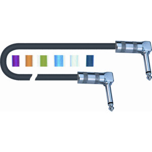 QUIKLOK 30.01255 FPC/120K CAVO PATCH JACK/JACK 90°  CAVI 6 PZ PER PEDALI 0,2 MT