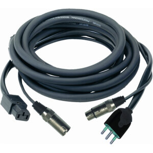 QUIKLOK s290-5 cavo audio/rete xlr/xlr con cavo di alimentazione a presa  italiana 5 mt