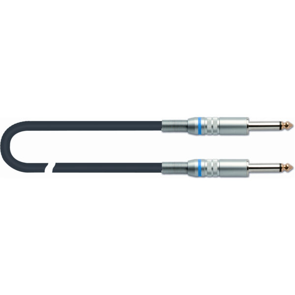 QUIKLOK S/210-9 bk cavo jack/jack MADE IN ITALY 9 MT S-210-9-BK