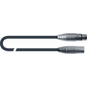 QUIKLOK CM/204-1 BK CAVO XLR/XLR CANNON FEMMINA CANNON MASCHIO 1  MT CM-204-1-BK