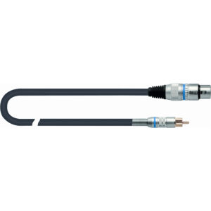 QUIKLOK CM183F-3 BK Cavo assemblato XRL femmina /RCA maschio 3 MT CM/183F-3 BK