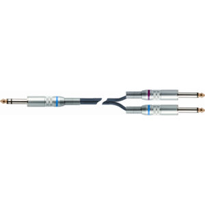 QUIKLOK S215-3 bk cavo jack stereo 6,3 / 2 jack mono 6,3 3 mt