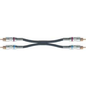 QUIKLOK S/224-3 cavo adattatore 2 rca / 2 rca 3 mt made in italy S-224-3