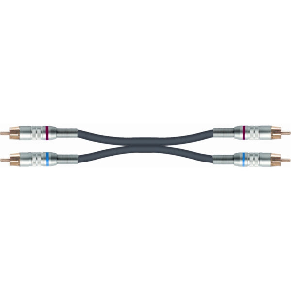 QUIKLOK S/224-3 cavo adattatore 2 rca / 2 rca 3 mt made in italy S-224-3
