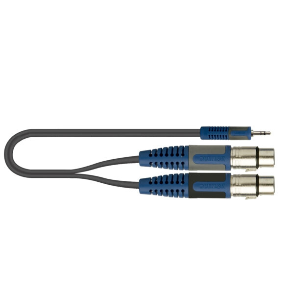 QUIKLOK  RKSA1942 Cavo adattatore Jack Stereo 3,5 mm - 2 XLR femmina.  2 m  rksa/194-2