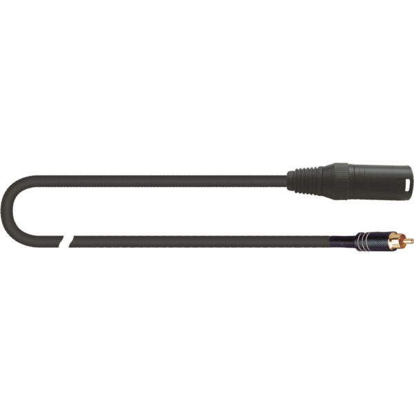 QUIKLOK 30.02119 MCR/617K-2 BK CAVO XLR/RCA CANNON MASCHIO RCA 2 MT MCR-617K-2-BK