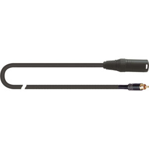 QUIKLOK 30.02120 MCR/617K-3 BK CAVO XLR/RCA CANNON MASCHIO RCA 3 MT MCR-617-3-BK