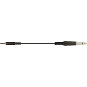 QUIKLOK 30.02215 STR/606K-5 BK cavo adattatore jack 3,5 stereo /jack 6,3 stereo 5 mt