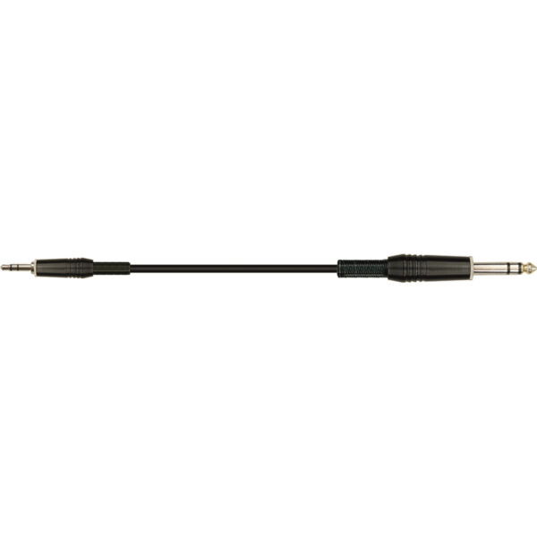 QUIKLOK 30.02215 STR/606K-5 BK cavo adattatore jack 3,5 stereo /jack 6,3 stereo 5 mt