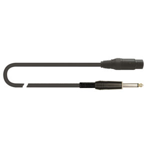QUIKLOK MCR/612K-3 BK XLR FEMMINA JACK MASCHIO 3 MT mcr-612k-3-bk