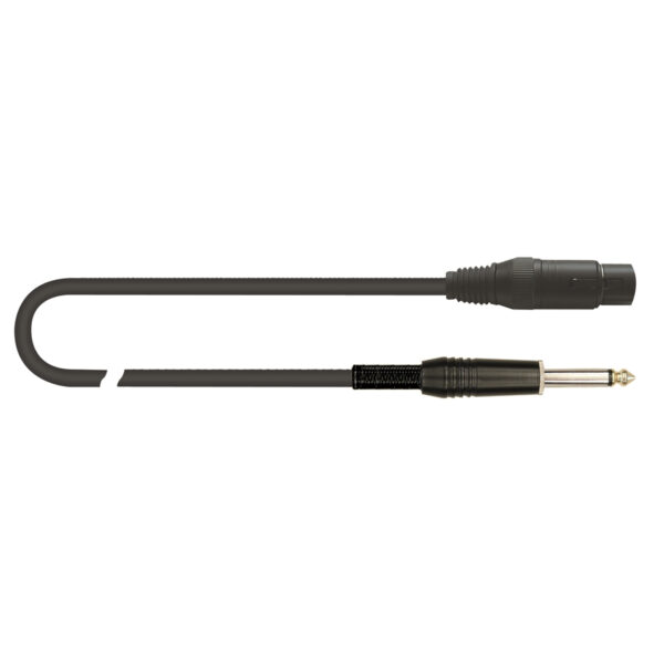 QUIKLOK MCR/612K-3 BK XLR FEMMINA JACK MASCHIO 3 MT mcr-612k-3-bk