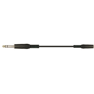QUIKLOK 30.02202 STR/619k 3 bk cavo adattatore jack trs 6,3 / jack femmina 3,5 3 mt