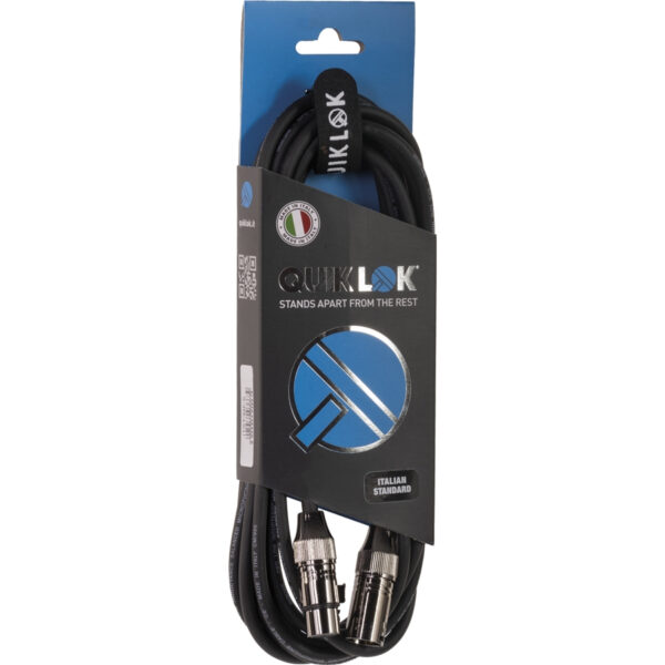 QUIKLOK ITST/MF-1  CAVO XLR/XLR CANNON MASCHIO/FEMMINA LUNGHEZZA 1 MT