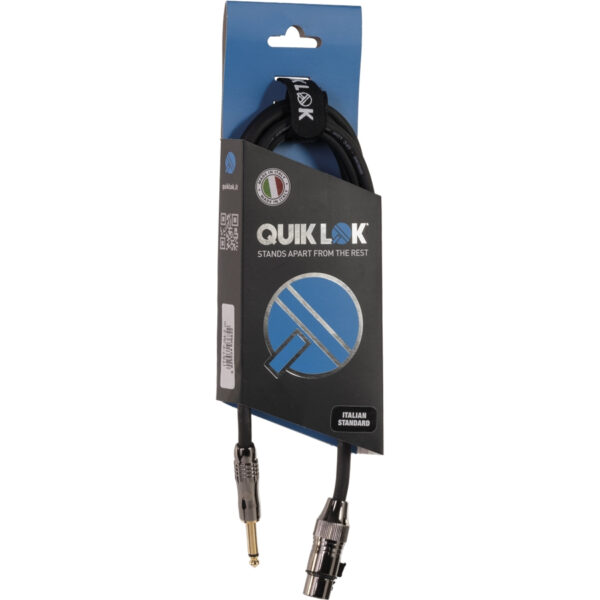 QUIKLOK ITST/FJM-5 CAVO XLR FEMMINA/ JACK 6,3 MONO LUNGHEZZA 5 MT