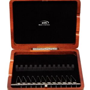 GEWA 751045 ASTUCCIO PORTA ANCE DOPPIE PER OBOE IN LEGNO 12 CANNE COLORE MOGANO