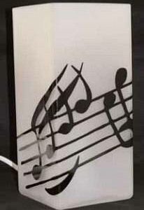 MUSIKBOUTIQUE 5581DELT LAMPADA DA TAVOLO CON NOTE MUSICALI GADGET MUSICALE 5581-DELT