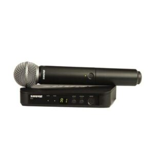 SHURE SM58 BLX24E M17 SISTEMA COMPLETO RADIOMICROFONO GELATO SISTEMA PALMARE WIRELESS CARDIOIDE VOCE