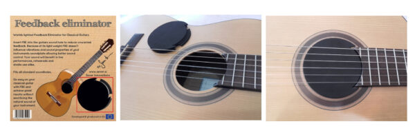Parts Planet 3400-2016 Tappo antifeedback per chitarra classica Summit