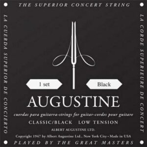 AUGUSTINE CLASSIC BLACK LABEL MUTA DI CORDE PER CHITARRA CLASSICA TENSIONE BASSA LOW TENSION