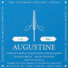 AUGUSTINE  BLUE  MUTA DI CORDE PER CHITARRA CLASSICA TENSIONE ALTA HIGH TENSION