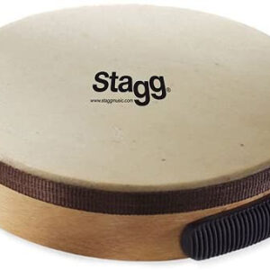 STAGG TAWH-100 TAMBURELLO CON PELLE NATURALE DA 10″ TAMBURO A MANO TAWH100