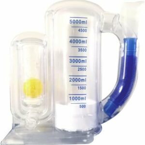 SPIROMETRO PER ESERCIZI DI RESPIRAZIONE 5000ML MISURA LA CAPACITA’ POLMONARE