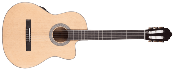 CORT AC120CE CHITARRA CLASSICA ELETTRIFICATA SPALLA MANCANTE CUTAWAY NATURALE CON CUSTODIA MORBIDA