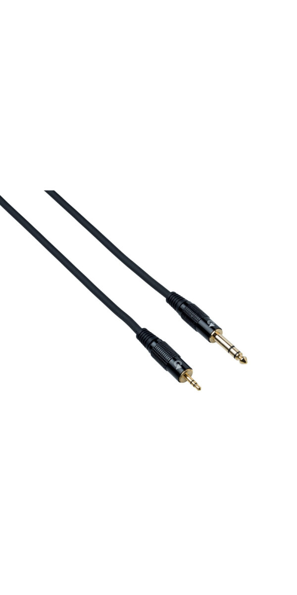 BESPECO EASMS300 CAVO MINI JACK 3,5 MM/ JACK 6,3 MM TRS STEREO LUNGHEZZA 3 MT EASMS-300
