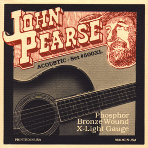 JOHN PEARSE 500XL ACOUSTIC GUITAR STRING SET 10-47 PHOSPHOR BRONZE