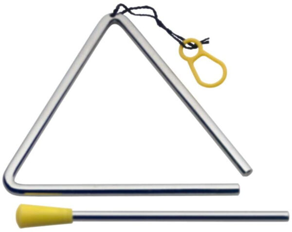 STAGG TRI-4 TRIANGOLO IN METALLO 10 CM CON BATTENTE TRI4