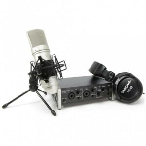 TASCAM US-2X2TP RECORDING PACK SCHEDA AUDIO US-2X2 + MICROFONO TM80 + CUFFIA TH-02