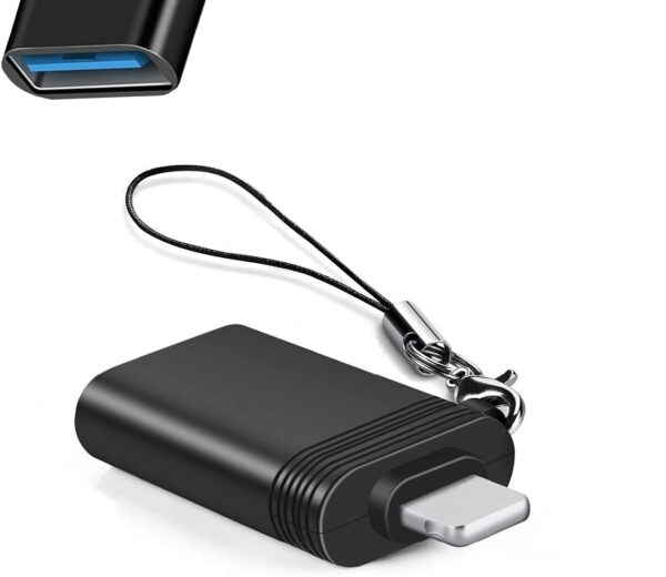 ADATTATORE PER FOTOCAMERA USB, CONNETTORE DI ESTENSIONE OTG PER APPLE IPHONE/IPAD COLLEGAMENTO PIANO