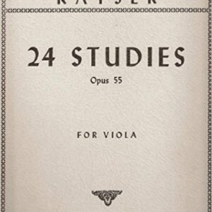 KAYSER 24 STUDIES OPUS 55 FOR VIOLA LIBRO METODO EDIZIONI INTERNETIONAL MUSIC COMPANY