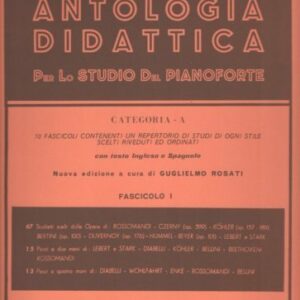 F.ROSSOMANDI ANTOLOGIA DIDATTICA PER LO STUDIO DEL PIANOFORTE FASCICOLO 1 EDIZIONI S.SIMEOLI