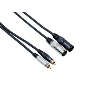 BESPECO EAY2X2R500 CAVO 2 CANNON XLR MASCHIO/ 2 RCA LUNGHEZZA 5 MT EAY2X2R-500