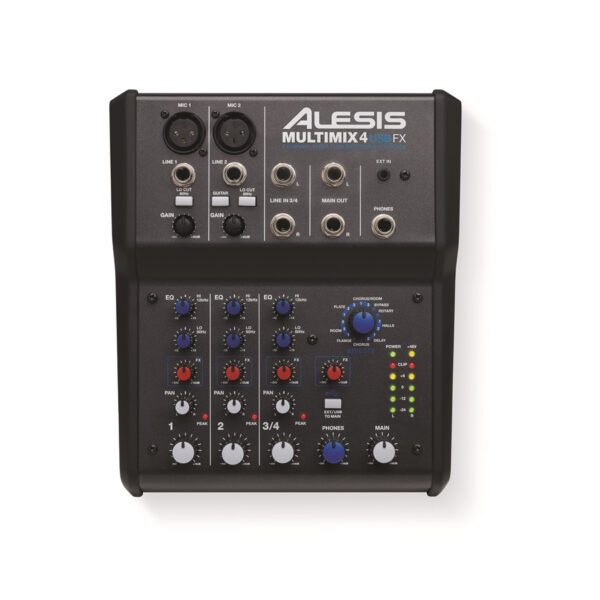 ALESIS MULTIMIX 4 USB FX MIXER USB 4 CANALI CON EFFETTI