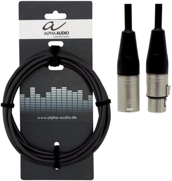 ALPHA AUDIO 190660 PRO LINE CAVO PROFESSIONALE XLR/XLR CANNON/CANNON 6 MT