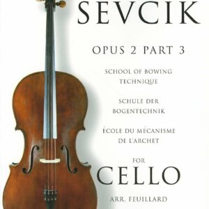 SEVCIK OPUS 2 PART 3 FOR CELLO METODO LIBRO EDIZIONI BOSWORTH