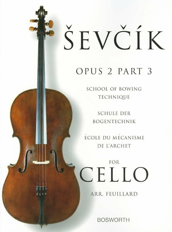 SEVCIK OPUS 2 PART 3 FOR CELLO METODO LIBRO EDIZIONI BOSWORTH