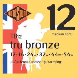 ROTOSOUND TB12 MUTA PER CHITARRA ACUSTICA TRUE BRONZE  .012, .016, .024w, .032w, .044w, .054w TB-12