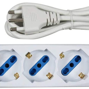 KARMA CC9569 CIABATTA PROLUNGA PRESA ELETTRICA MULTIPRESA CON 6 INGRESSI E INTERRUTTORE